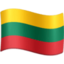 Lithuania Flag emoji in Facebook's design style - Unicode 1F1F1-1F1F9