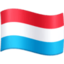 Luxembourg Flag emoji in Facebook's design style - Unicode 1F1F1-1F1FA