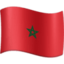 Morocco Flag emoji in Facebook's design style - Unicode 1F1F2-1F1E6