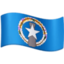 Northern Mariana Islands Flag emoji in Facebook's design style - Unicode 1F1F2-1F1F5