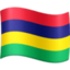 Mauritius Flag emoji in Facebook's design style - Unicode 1F1F2-1F1FA