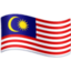 Malaysia Flag emoji in Facebook's design style - Unicode 1F1F2-1F1FE