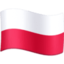 Poland Flag emoji in Facebook's design style - Unicode 1F1F5-1F1F1