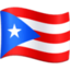 Puerto Rico Flag emoji in Facebook's design style - Unicode 1F1F5-1F1F7