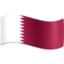 Qatar Flag emoji in Facebook's design style - Unicode 1F1F6-1F1E6