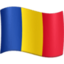 Romania Flag emoji in Facebook's design style - Unicode 1F1F7-1F1F4