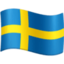 Sweden Flag emoji in Facebook's design style - Unicode 1F1F8-1F1EA