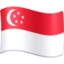 Singapore Flag emoji in Facebook's design style - Unicode 1F1F8-1F1EC