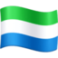 Sierra Leone Flag emoji in Facebook's design style - Unicode 1F1F8-1F1F1