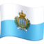 San Marino Flag emoji in Facebook's design style - Unicode 1F1F8-1F1F2