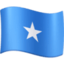 Somalia Flag emoji in Facebook's design style - Unicode 1F1F8-1F1F4