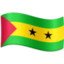 São Tomé & Príncipe Flag emoji in Facebook's design style - Unicode 1F1F8-1F1F9