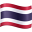 Thailand Flag emoji in Facebook's design style - Unicode 1F1F9-1F1ED