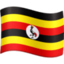 Uganda Flag emoji in Facebook's design style - Unicode 1F1FA-1F1EC