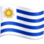 Uruguay Flag emoji in Facebook's design style - Unicode 1F1FA-1F1FE