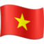 Vietnam Flag emoji in Facebook's design style - Unicode 1F1FB-1F1F3