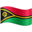 Vanuatu Flag emoji in Facebook's design style - Unicode 1F1FB-1F1FA