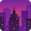 CITYSCAPE AT DUSK emoji in Facebook's design style - Unicode 1F306