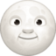 FULL MOON WITH FACE emoji in Facebook's design style - Unicode 1F31D