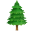 EVERGREEN TREE emoji in Facebook's design style - Unicode 1F332