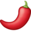 HOT PEPPER emoji in Facebook's design style - Unicode 1F336-FE0F