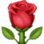 ROSE emoji in Facebook's design style - Unicode 1F339