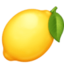 LEMON emoji in Facebook's design style - Unicode 1F34B