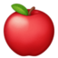 RED APPLE emoji in Facebook's design style - Unicode 1F34E