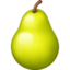 PEAR emoji in Facebook's design style - Unicode 1F350