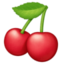 CHERRIES emoji in Facebook's design style - Unicode 1F352