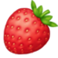 STRAWBERRY emoji in Facebook's design style - Unicode 1F353