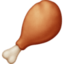 POULTRY LEG emoji in Facebook's design style - Unicode 1F357