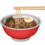 STEAMING BOWL emoji in Facebook's design style - Unicode 1F35C