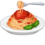 SPAGHETTI emoji in Facebook's design style - Unicode 1F35D