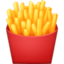 FRENCH FRIES emoji in Facebook's design style - Unicode 1F35F