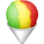 SHAVED ICE emoji in Facebook's design style - Unicode 1F367