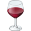 WINE GLASS emoji in Facebook's design style - Unicode 1F377