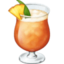 TROPICAL DRINK emoji in Facebook's design style - Unicode 1F379