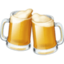 CLINKING BEER MUGS emoji in Facebook's design style - Unicode 1F37B