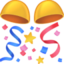 CONFETTI BALL emoji in Facebook's design style - Unicode 1F38A