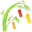 TANABATA TREE emoji in Facebook's design style - Unicode 1F38B