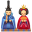 JAPANESE DOLLS emoji in Facebook's design style - Unicode 1F38E