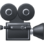 MOVIE CAMERA emoji in Facebook's design style - Unicode 1F3A5