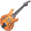 GUITAR emoji in Facebook's design style - Unicode 1F3B8