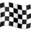 CHEQUERED FLAG emoji in Facebook's design style - Unicode 1F3C1