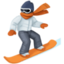 SNOWBOARDER emoji in Facebook's design style - Unicode 1F3C2