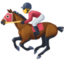 HORSE RACING emoji in Facebook's design style - Unicode 1F3C7