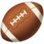 AMERICAN FOOTBALL emoji in Facebook's design style - Unicode 1F3C8