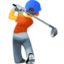 PERSON GOLFING emoji in Facebook's design style - Unicode 1F3CC-FE0F