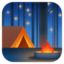 CAMPING emoji in Facebook's design style - Unicode 1F3D5-FE0F